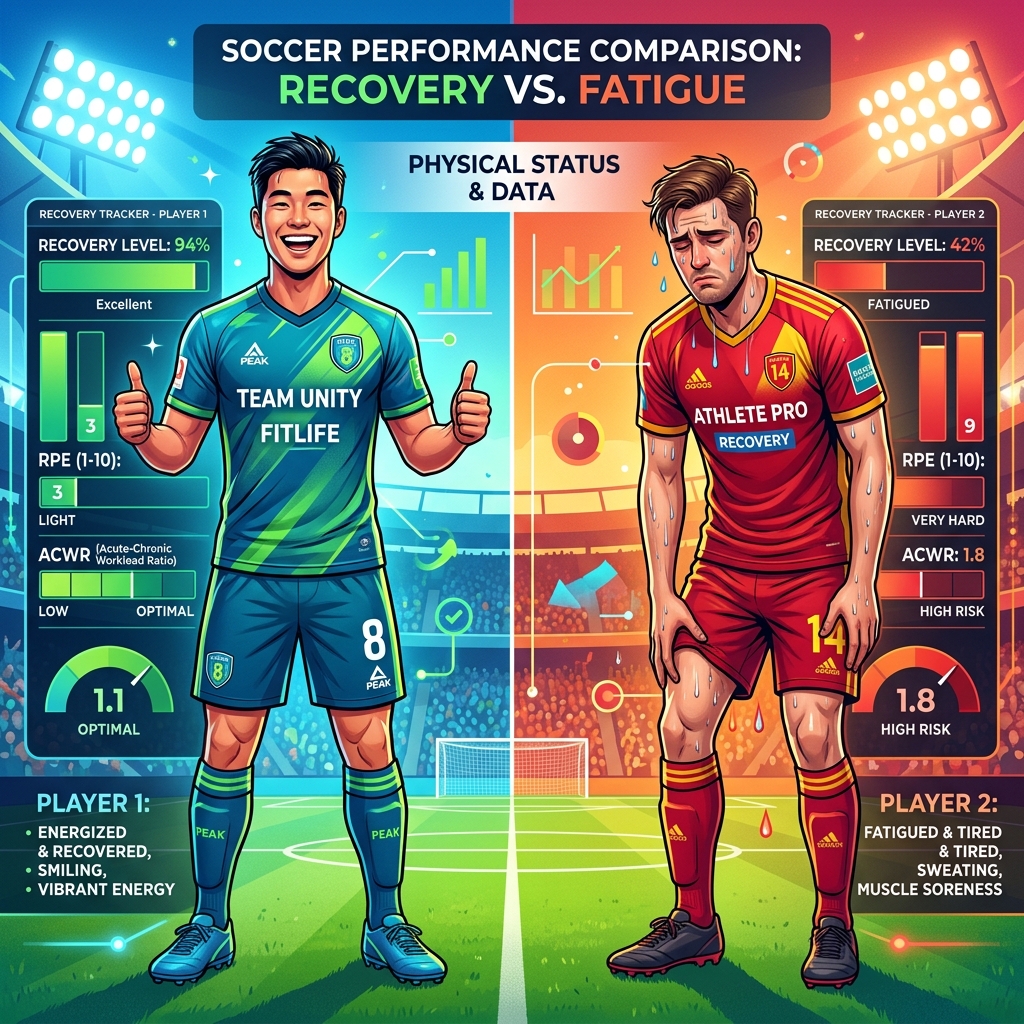 Diferentes respuestas individuales al ACWR en fútbol
