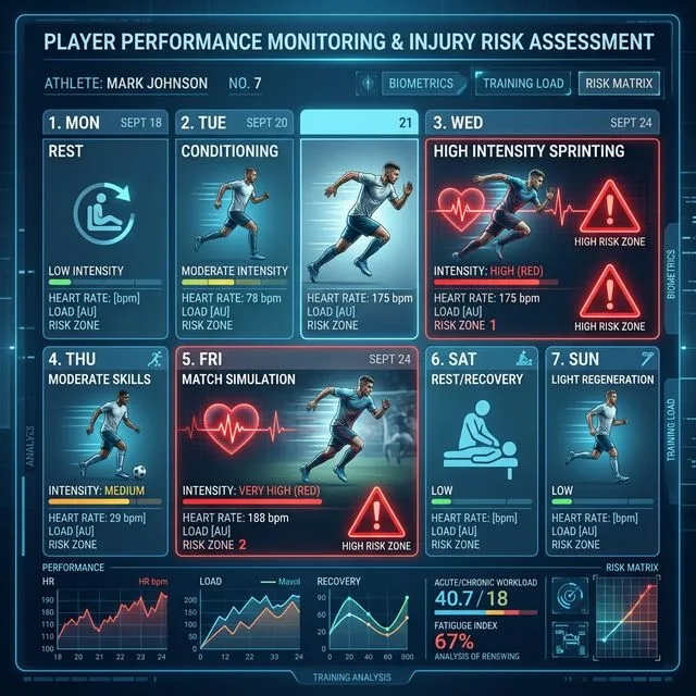 Frecuencia de Entrenamiento y Lesiones en Fútbol