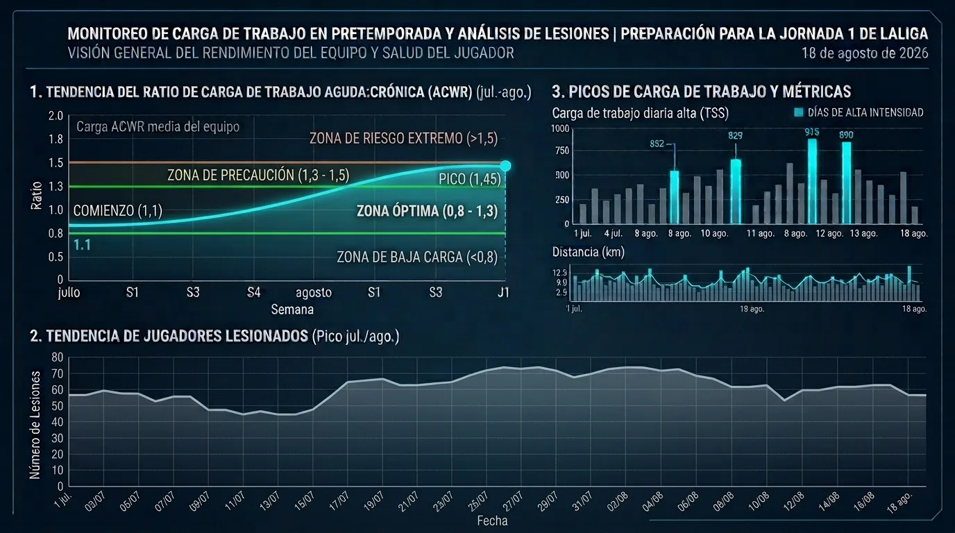 Lesiones en la jornada 1 de LaLiga 2026/27